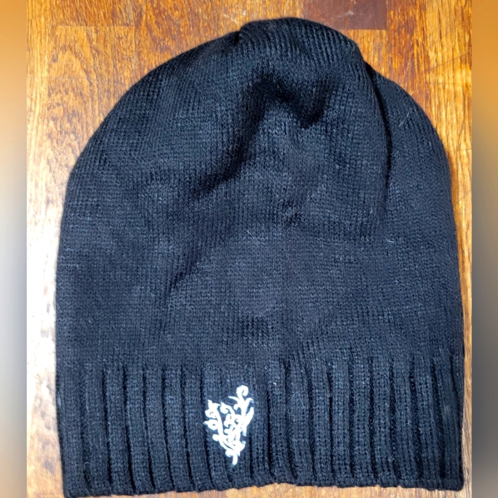 Younique Black Acrylic Beanie